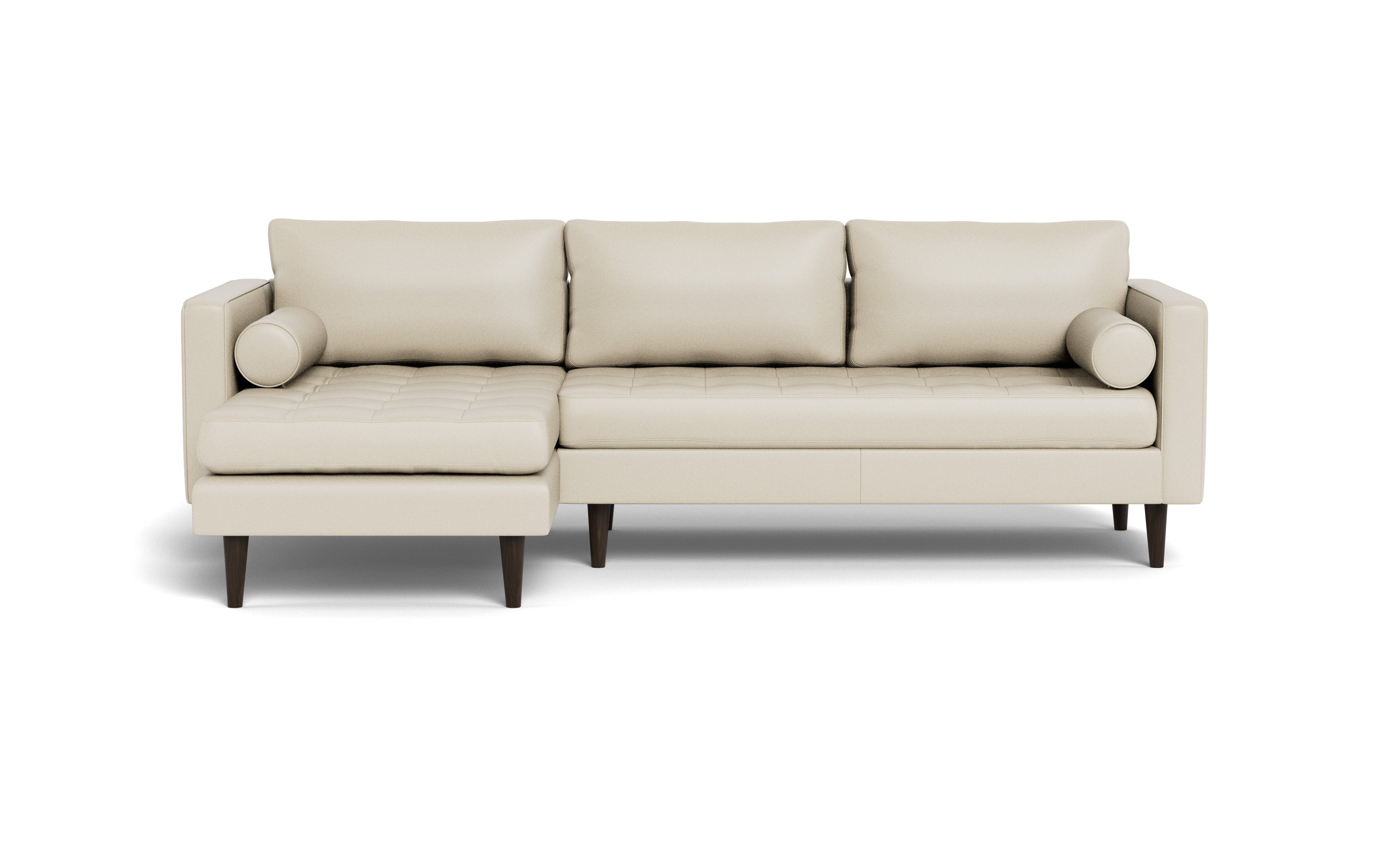 Ayden Leather Left Chaise Sectional