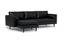 Ayden Leather Left Chaise Sectional