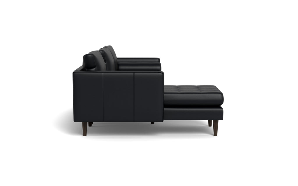 Ayden Leather Left Chaise Sectional