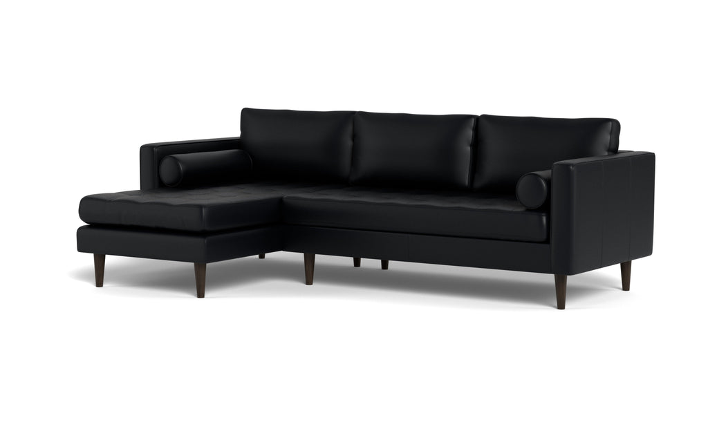 Ayden Leather Left Chaise Sectional