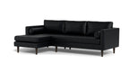 Ayden Leather Left Chaise Sectional