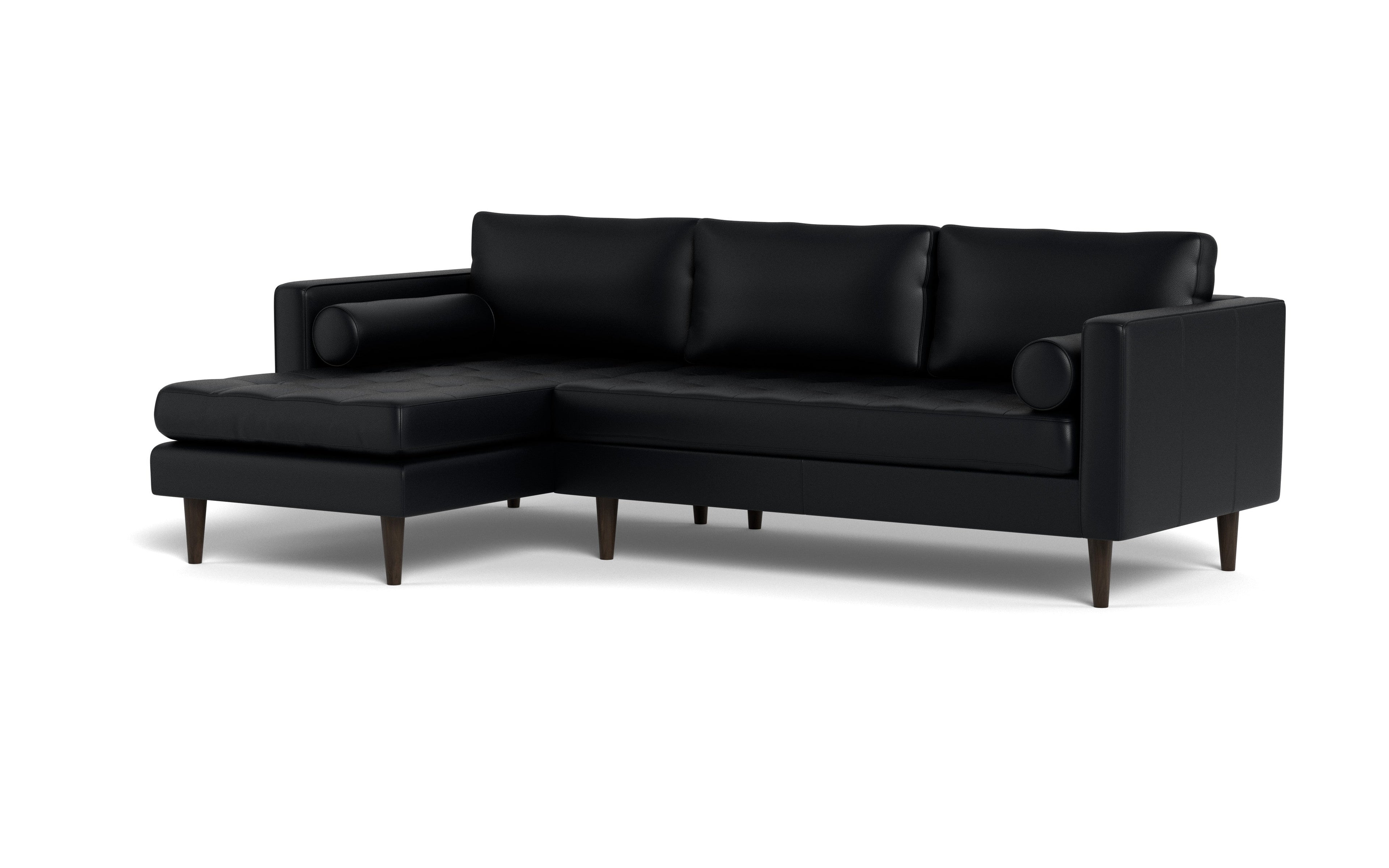Ayden Leather Left Chaise Sectional