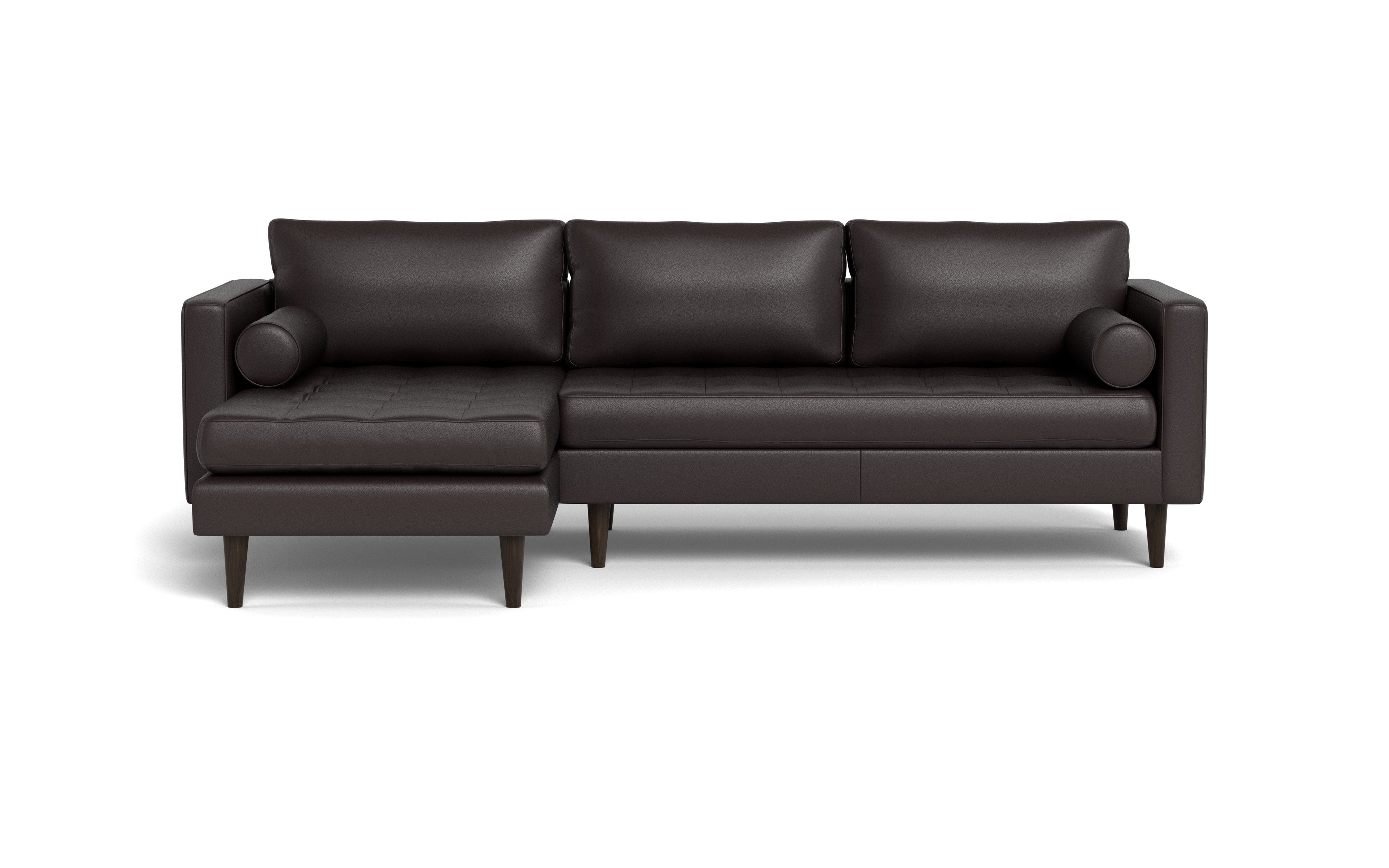 Ayden Leather Left Chaise Sectional