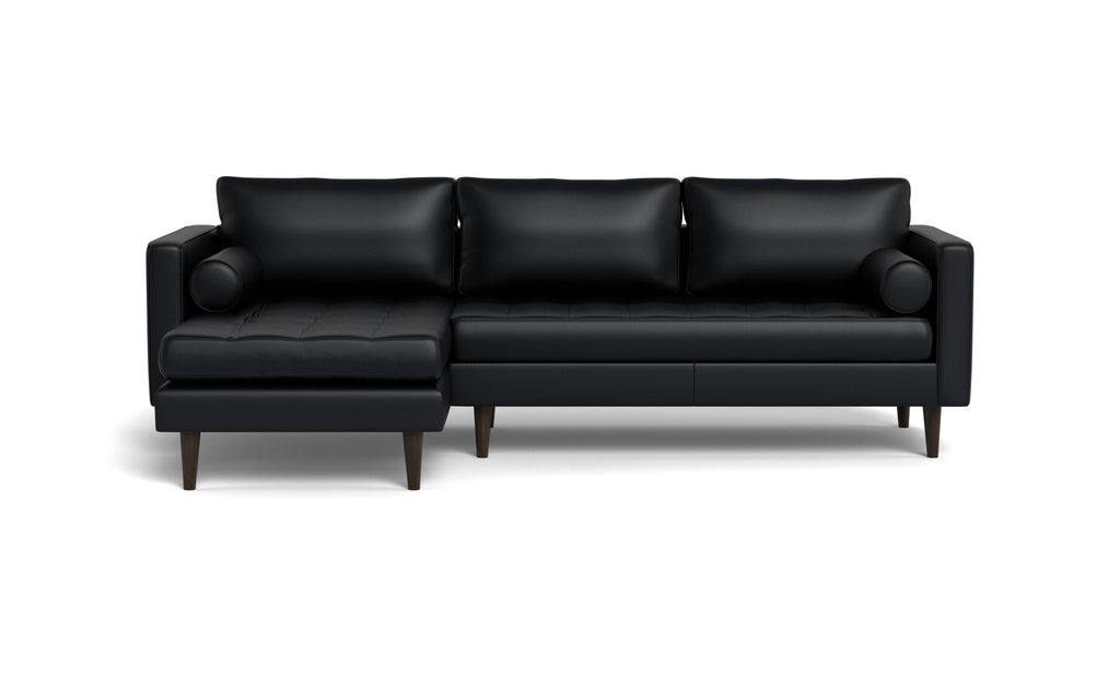 Ayden Leather Left Chaise Sectional