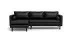 Ayden Leather Left Chaise Sectional