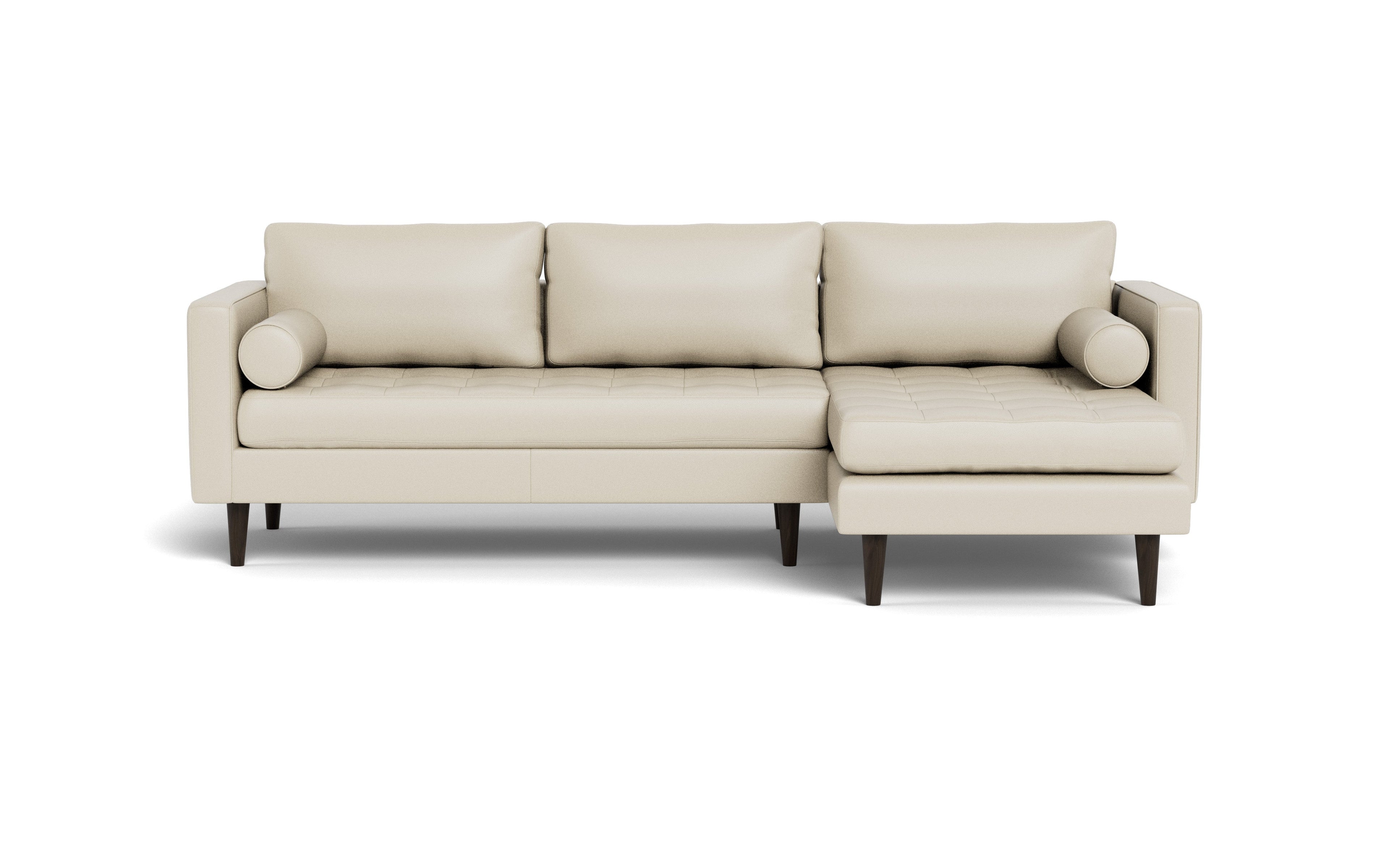 Ayden Leather Right Chaise Sectional
