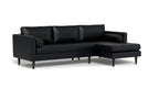 Ayden Leather Right Chaise Sectional