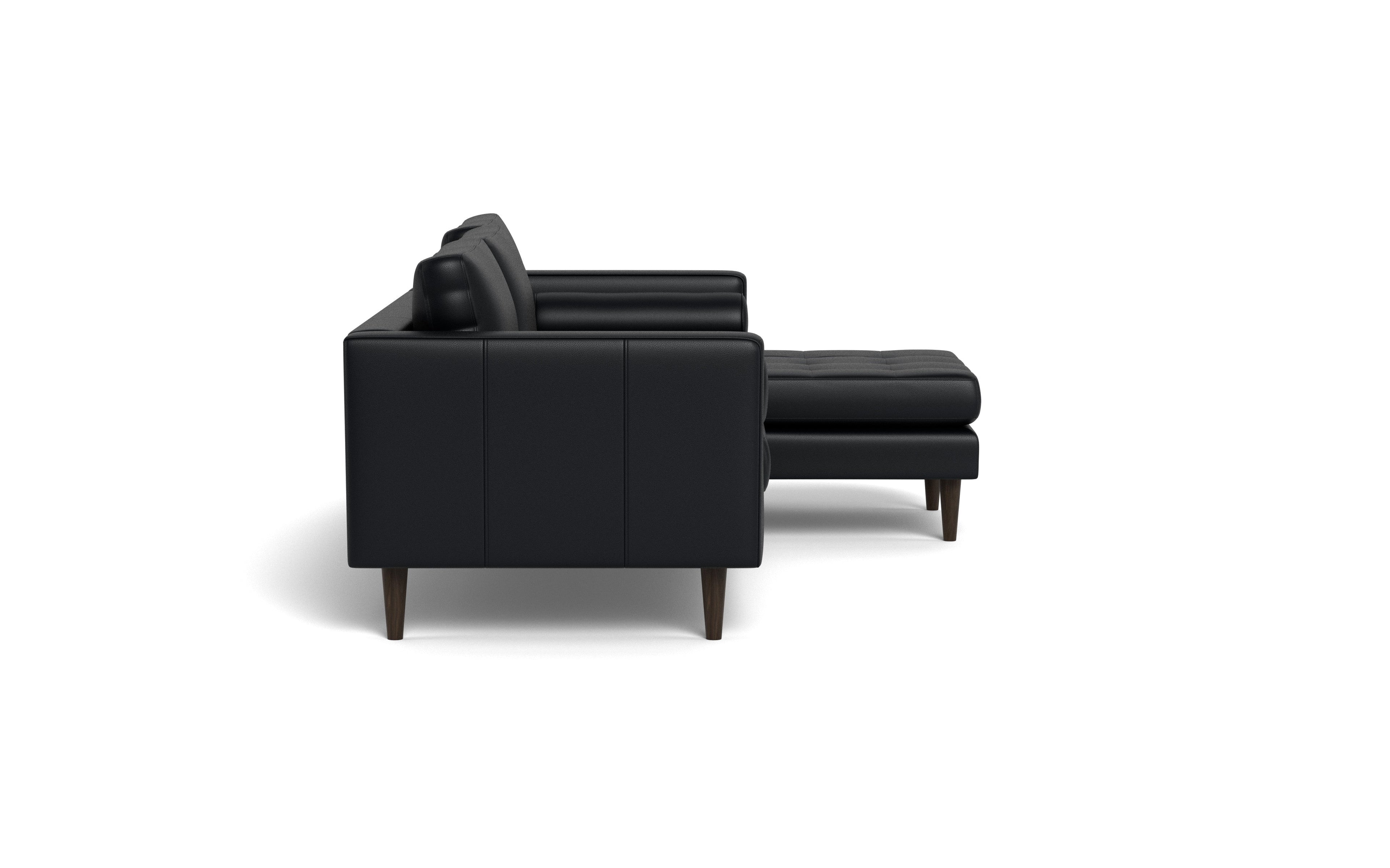 Ayden Leather Right Chaise Sectional