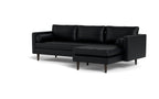 Ayden Leather Right Chaise Sectional