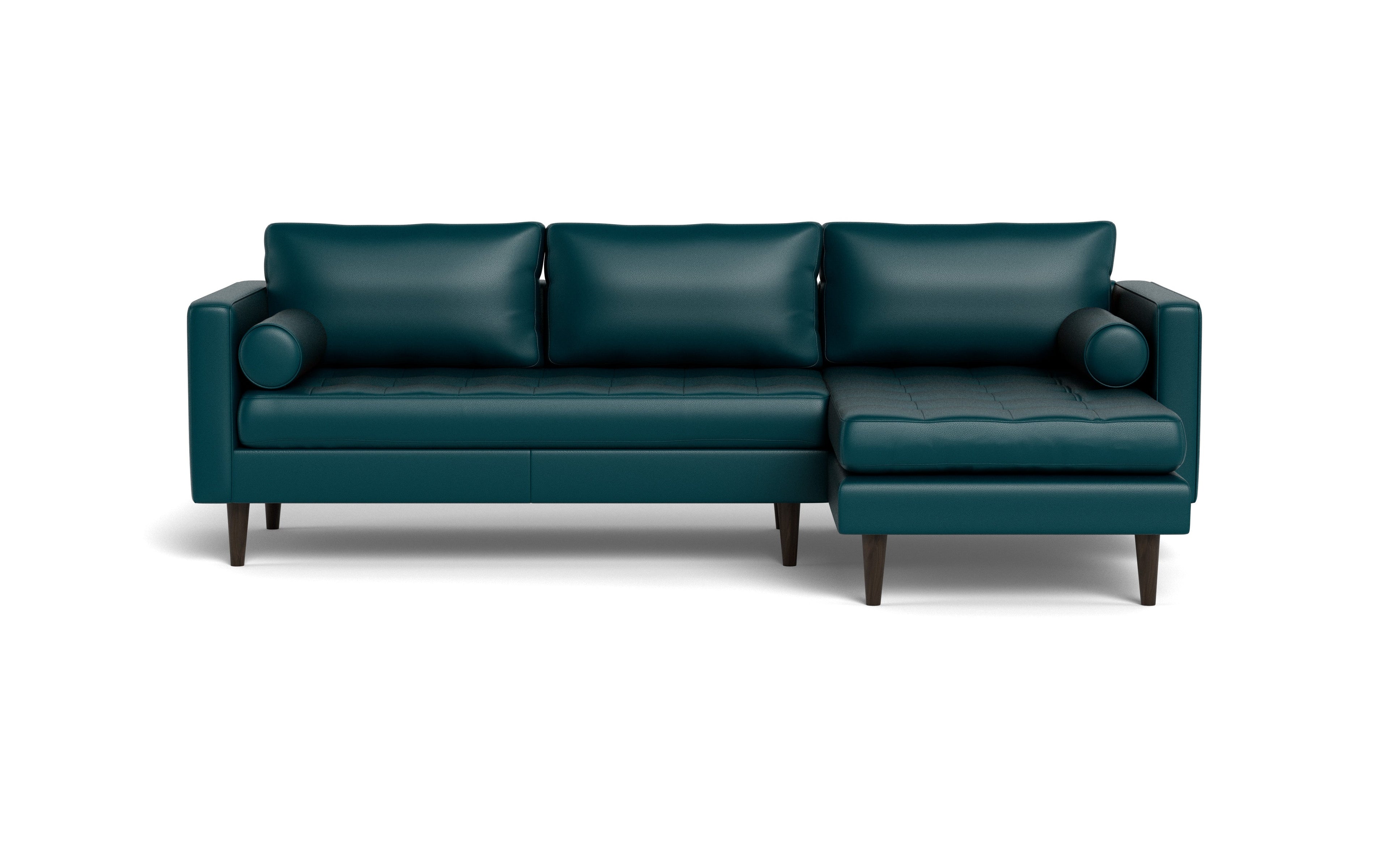 Ayden Leather Right Chaise Sectional
