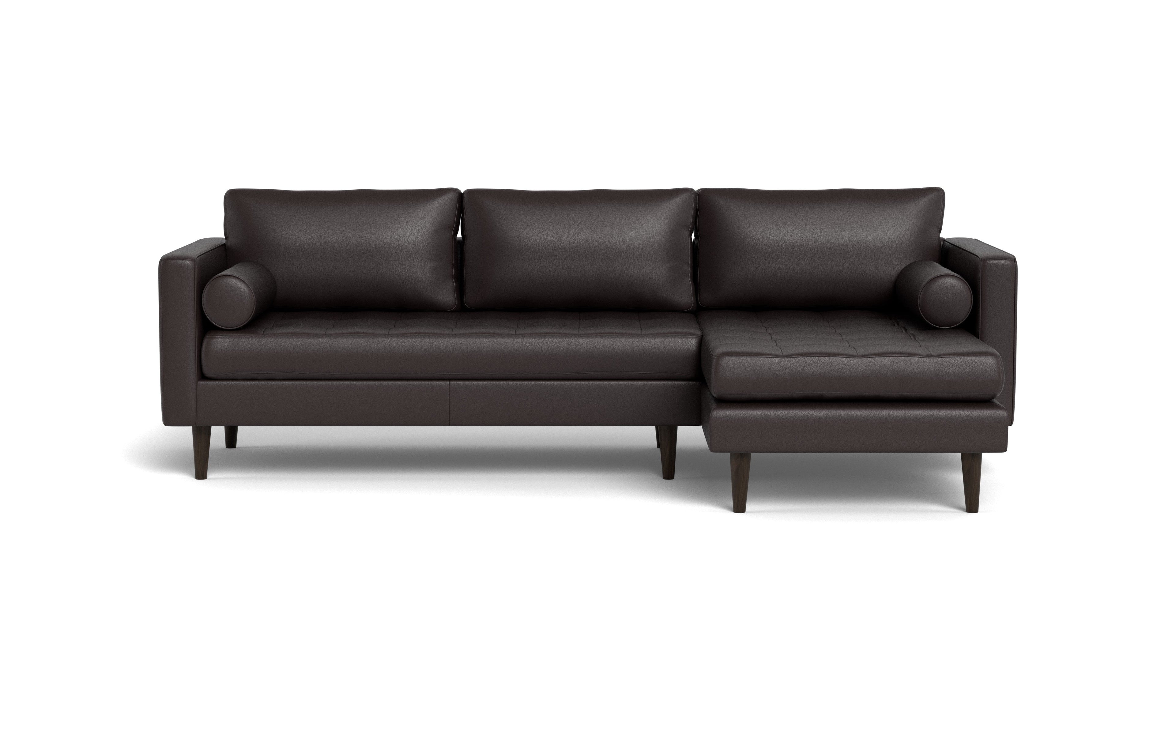 Ayden Leather Right Chaise Sectional