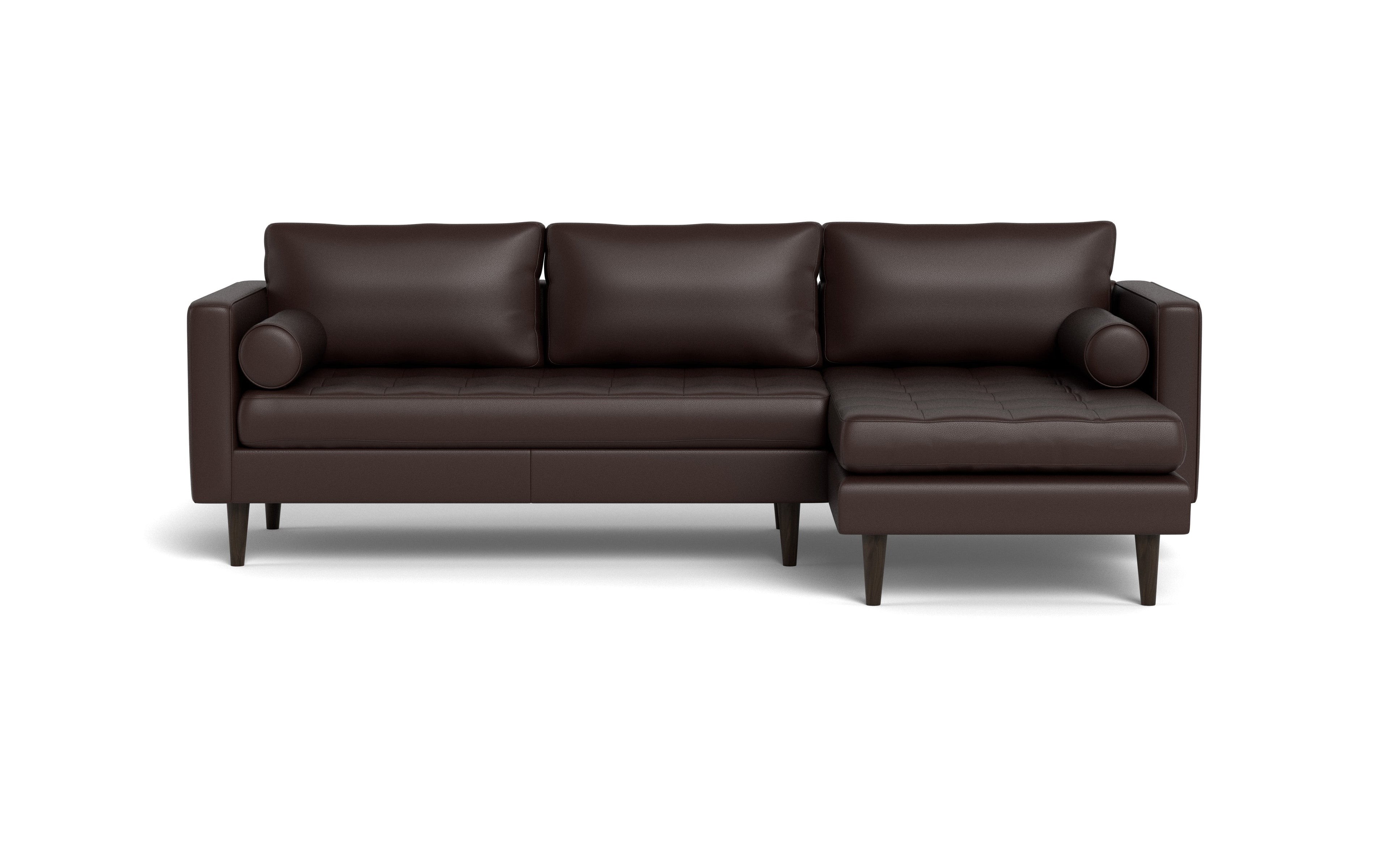 Ayden Leather Right Chaise Sectional