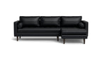Ayden Leather Right Chaise Sectional