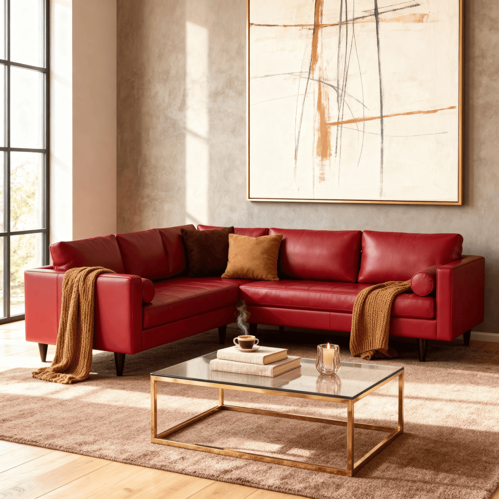 Ayden Leather Corner Sectional