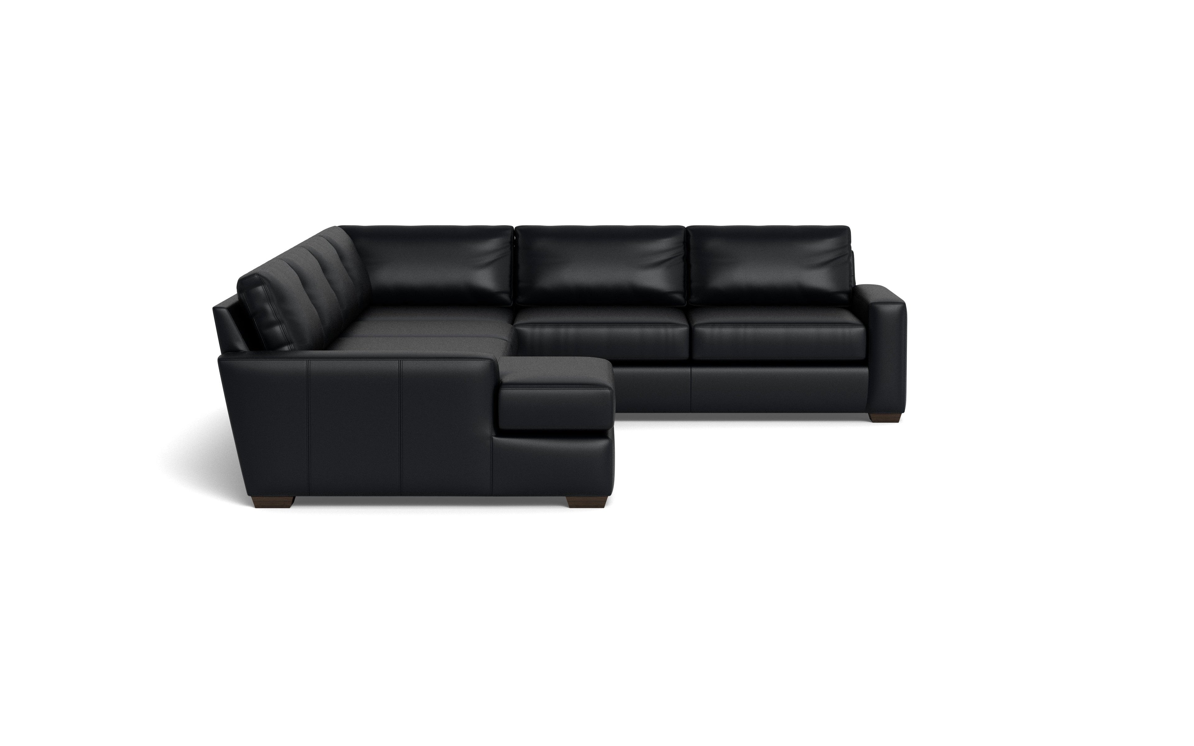 King Kai  Leather Corner Sectional With Left Chaise