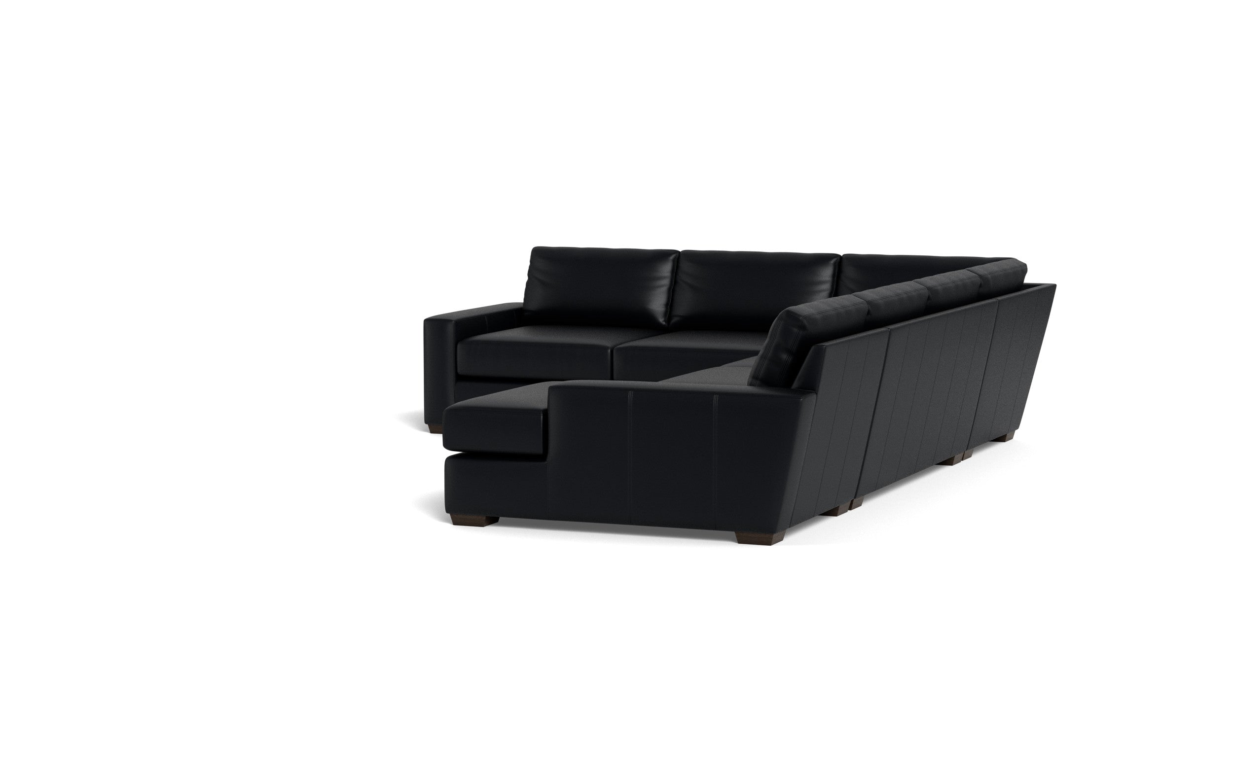 King Kai Leather Corner Sectional With Right Chaise