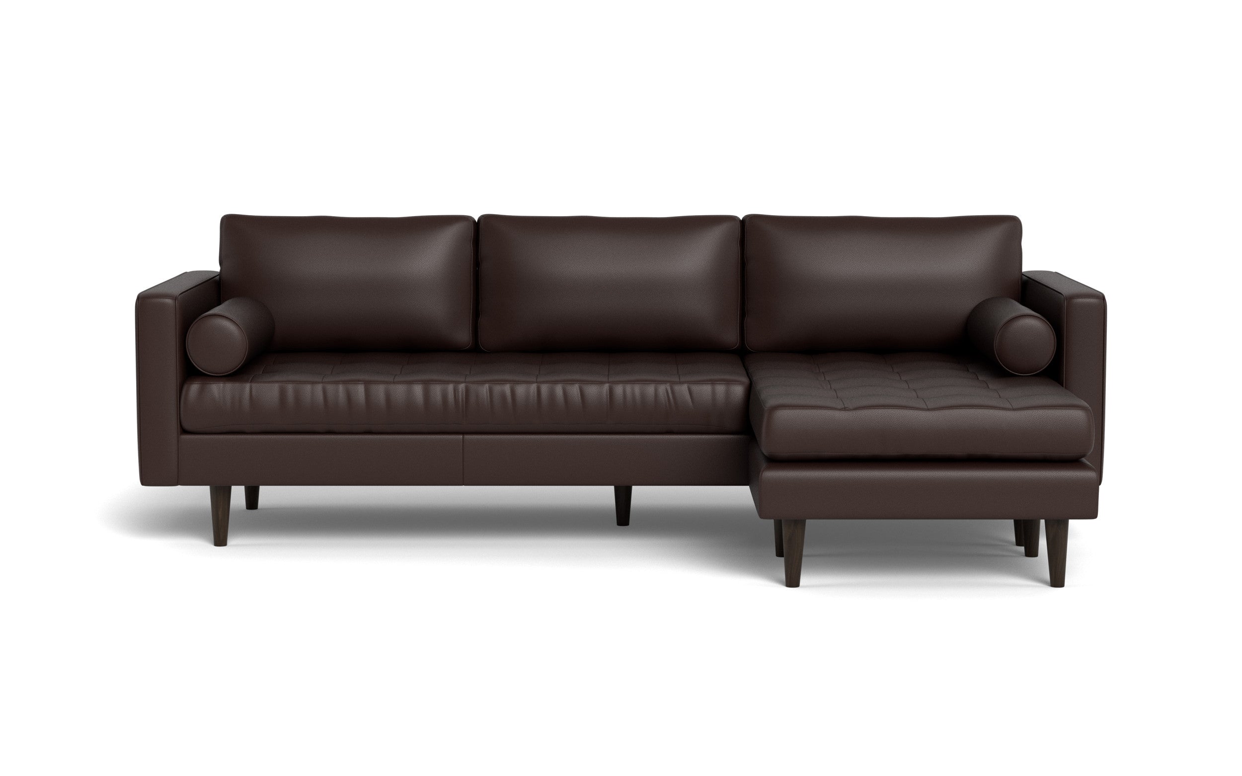 Ayden Leather Reversible Sofa Chaise