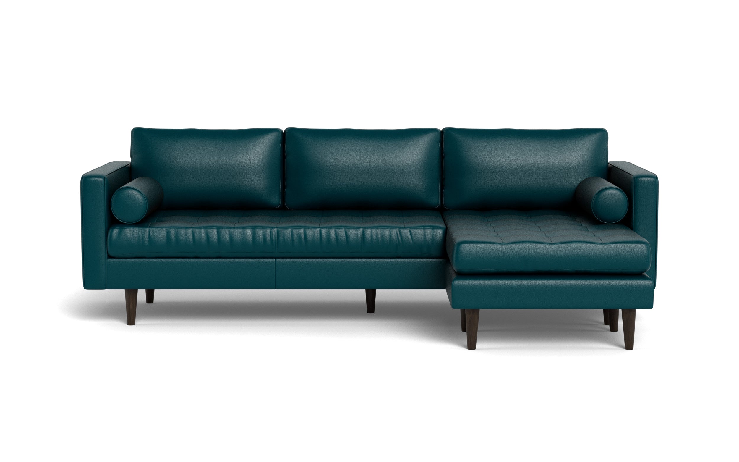Ayden Leather Reversible Sofa Chaise