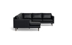 Maverick Leather Corner Sectional With Left Chaise