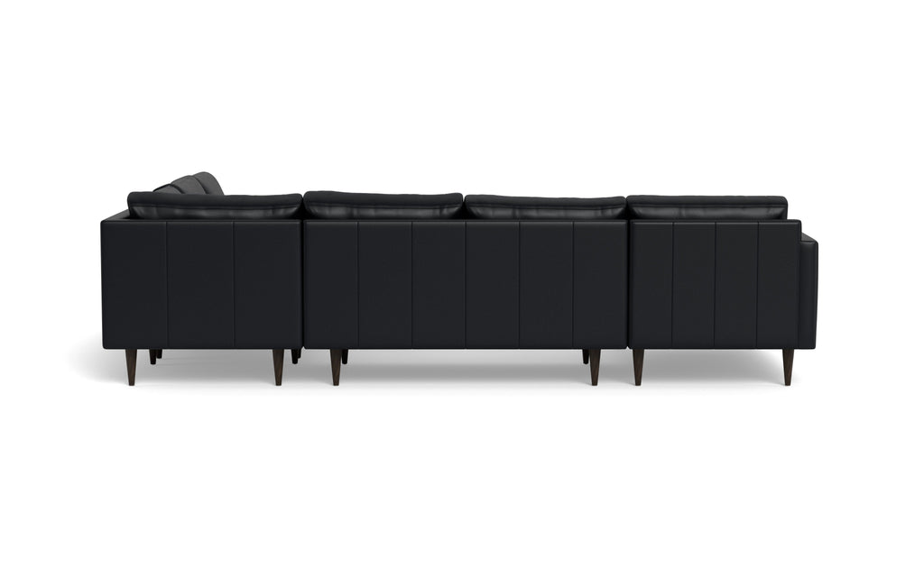Maverick Leather Corner Sectional With Left Chaise