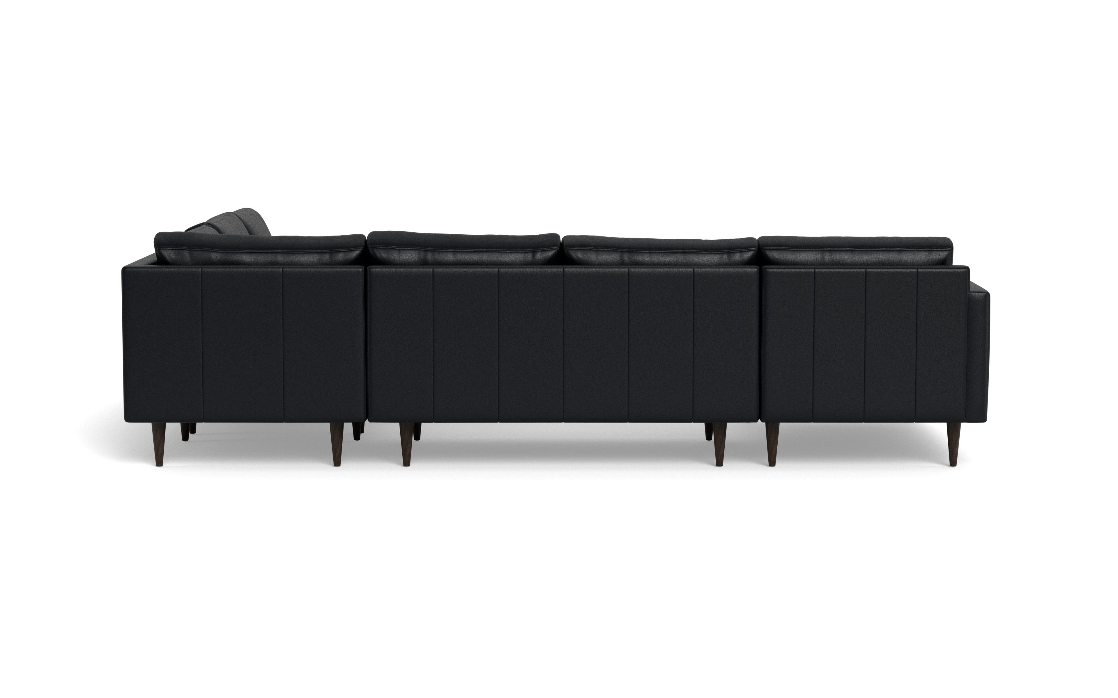 Maverick Leather Corner Sectional With Left Chaise
