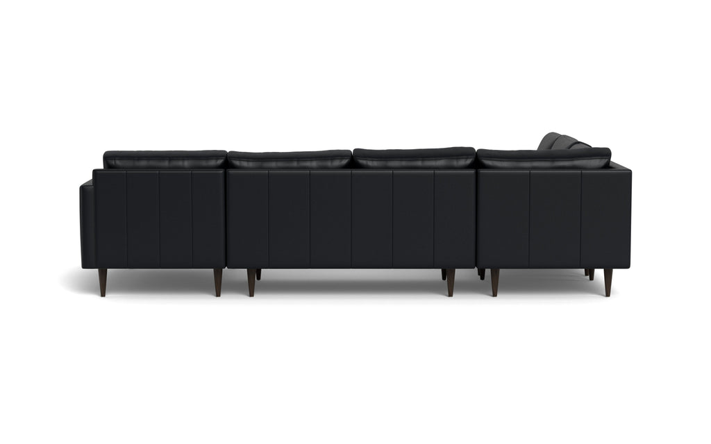 Maverick Leather Corner Sectional With Right Chaise