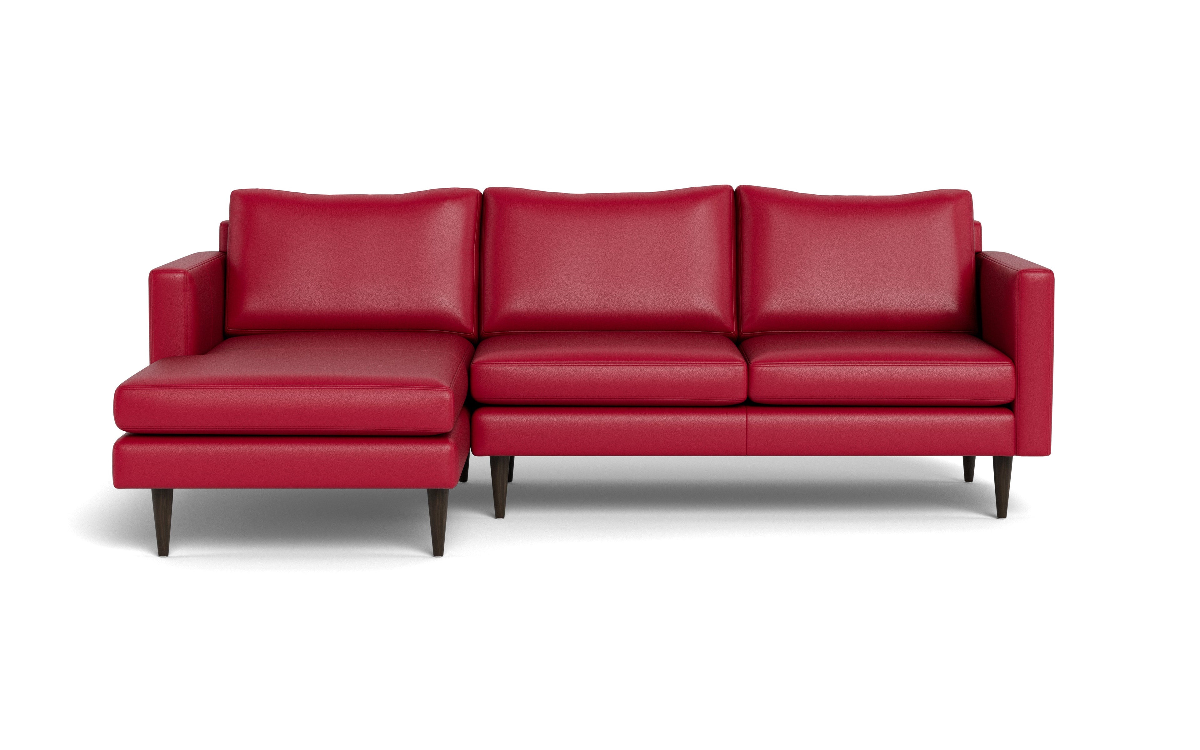 Maverick Leather Left Chaise Sectional