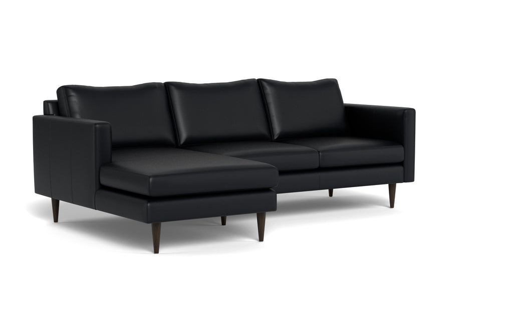 Maverick Leather Left Chaise Sectional