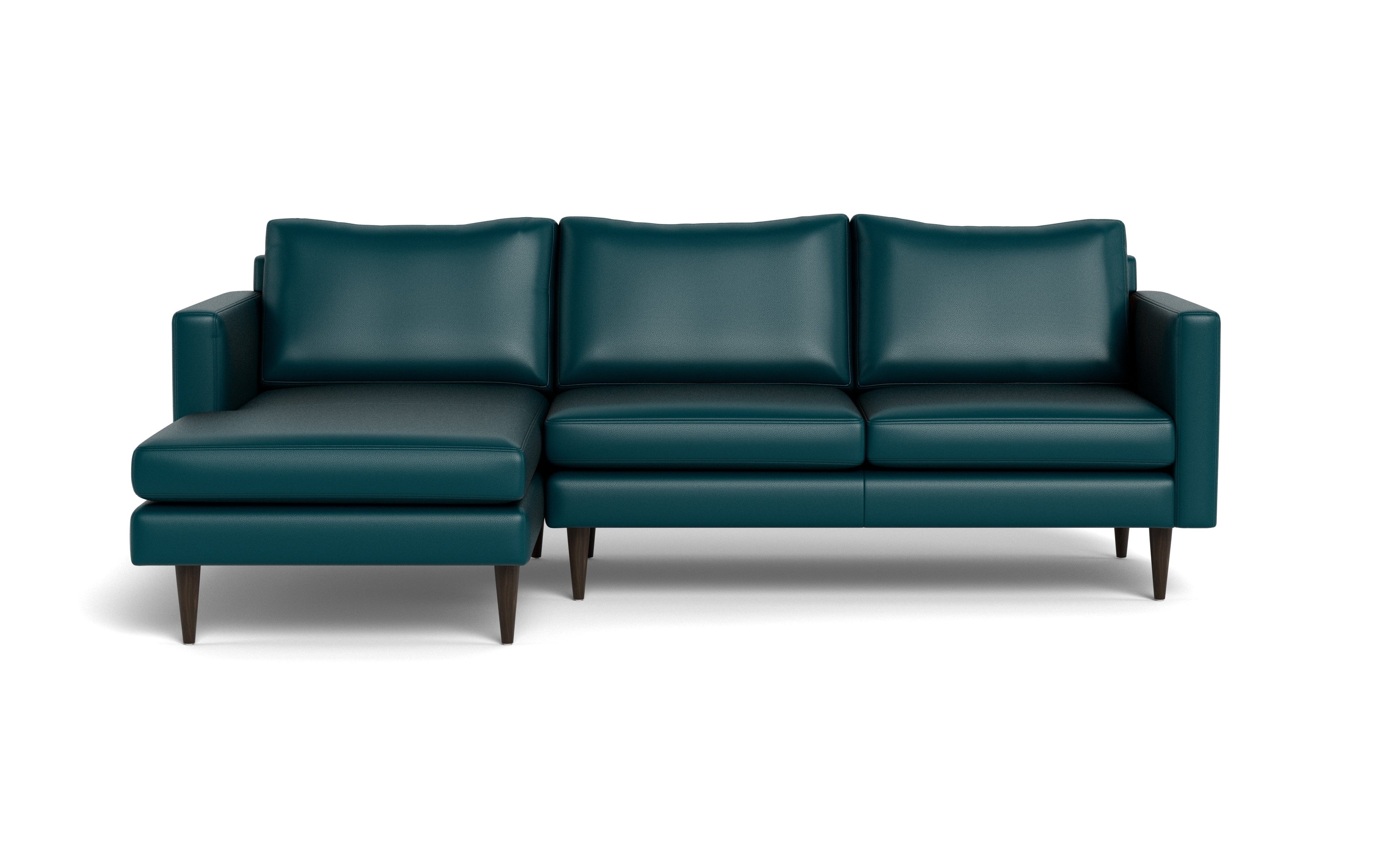 Maverick Leather Left Chaise Sectional