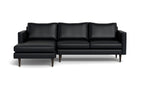 Maverick Leather Left Chaise Sectional