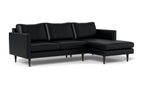 Maverick Leather Right Chaise Sectional