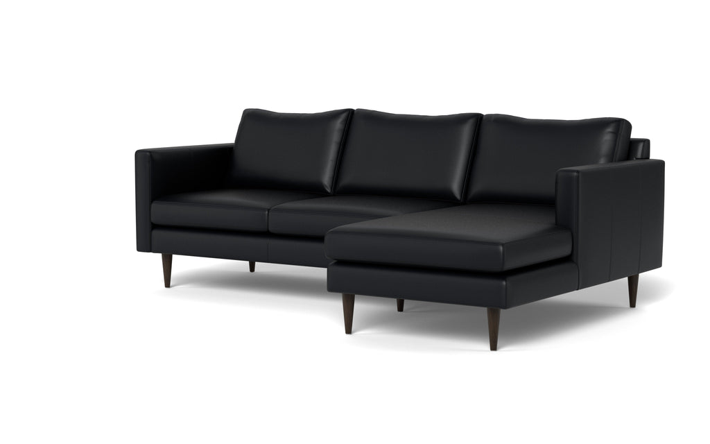 Maverick Leather Right Chaise Sectional