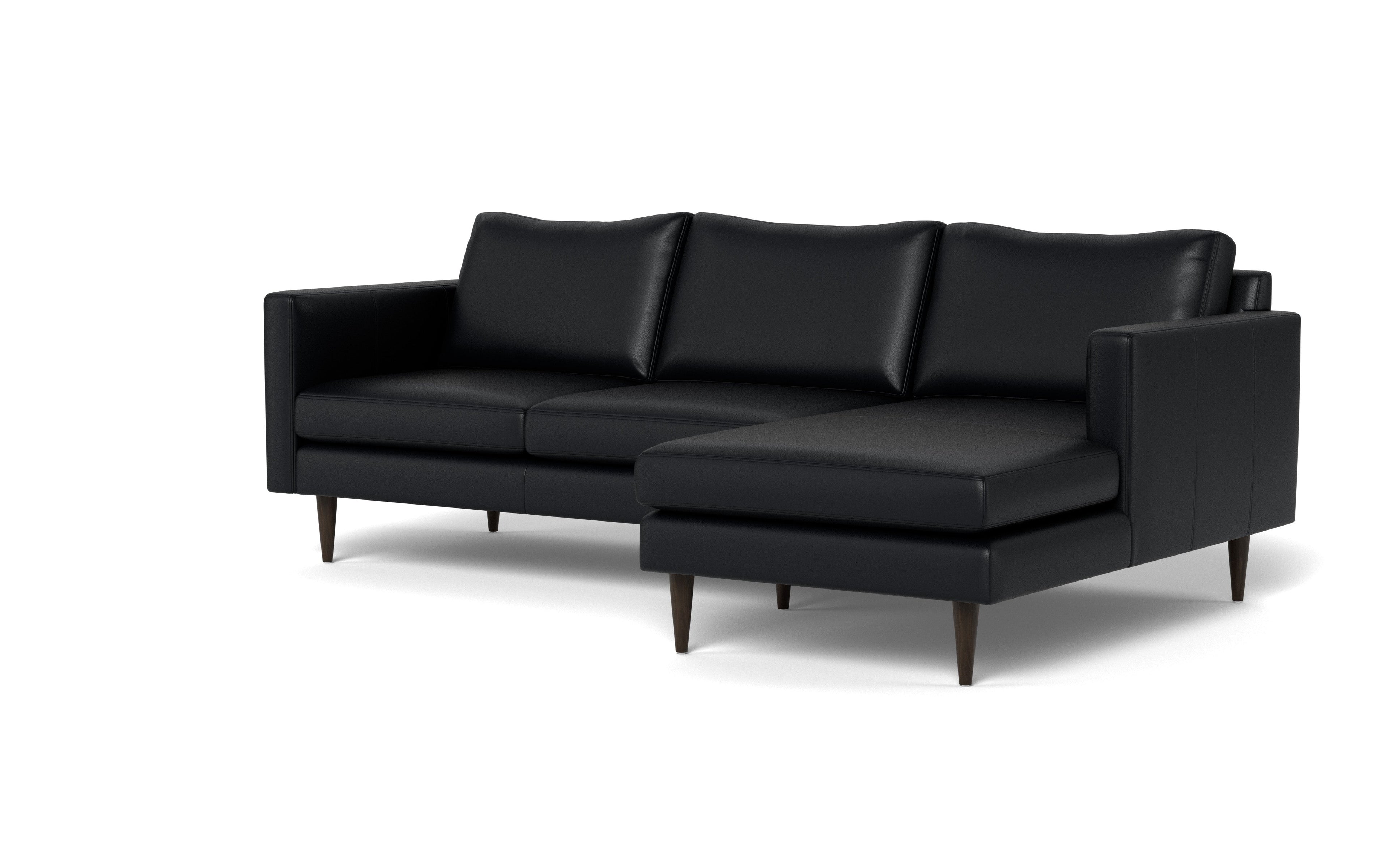 Maverick Leather Right Chaise Sectional
