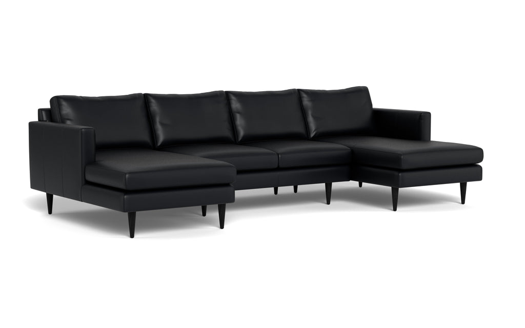 Maverick Leather U Sectional