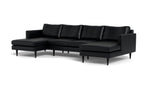 Maverick Leather U Sectional