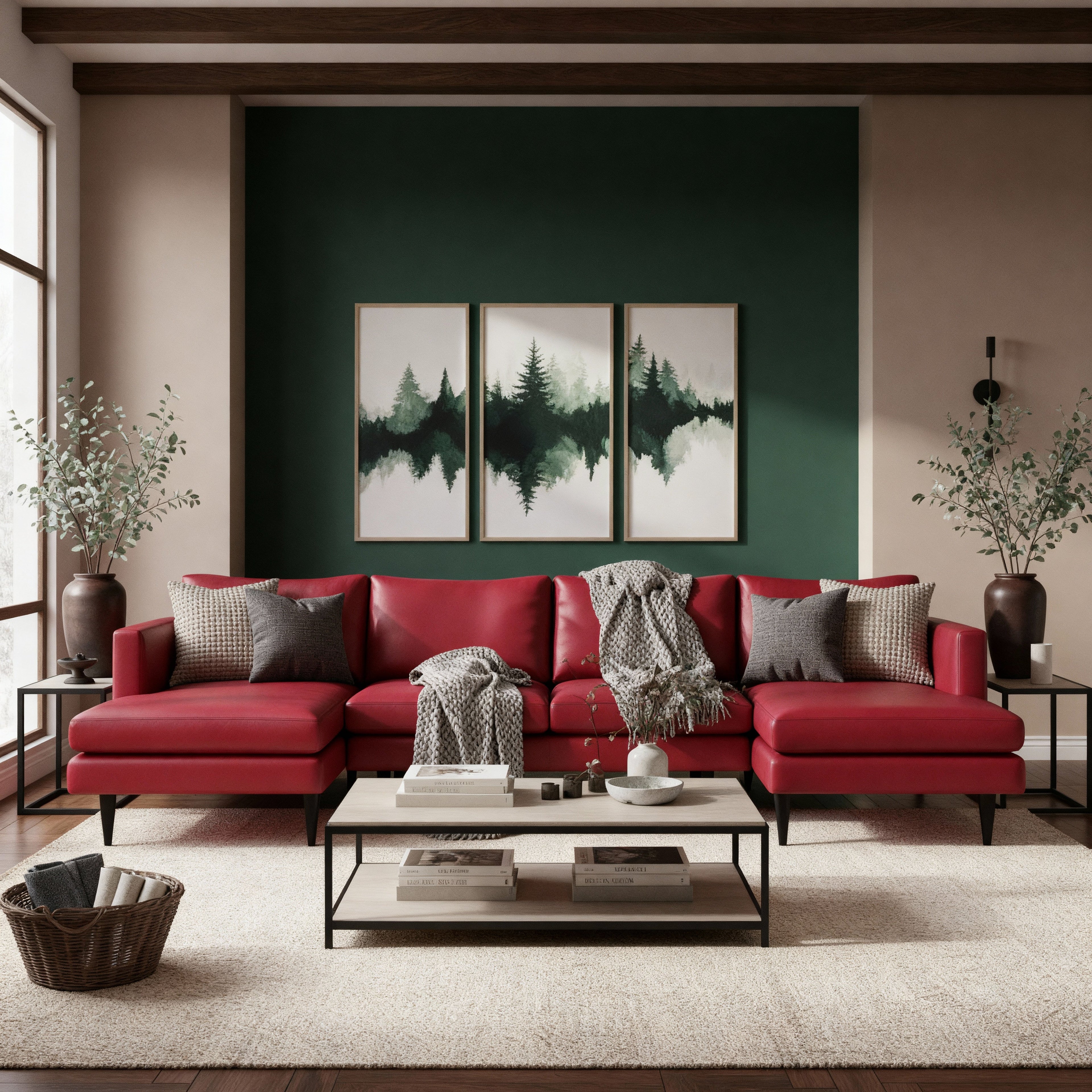 Maverick Leather U Sectional