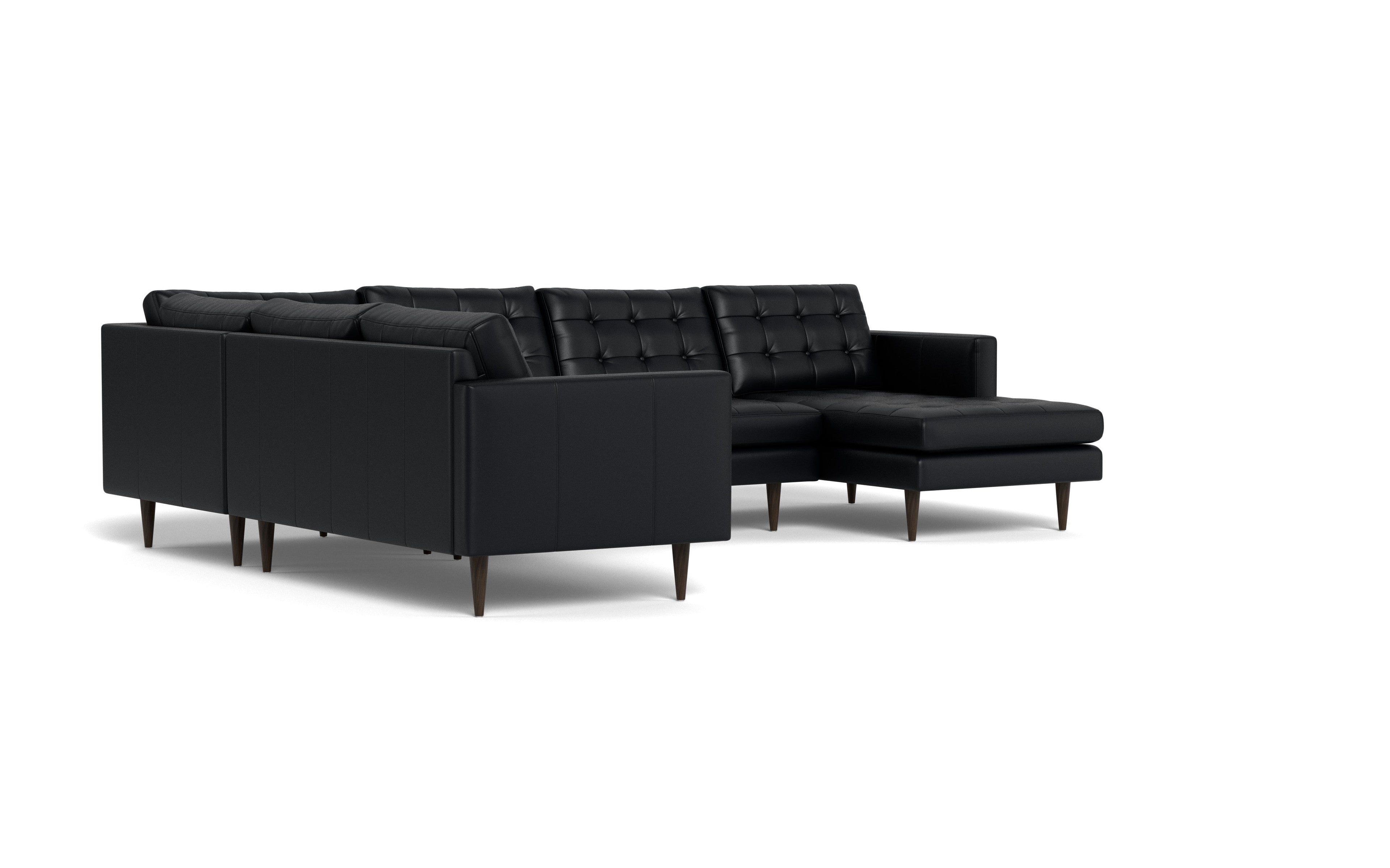 Oakley Leather Corner Sectional With Right Chaise