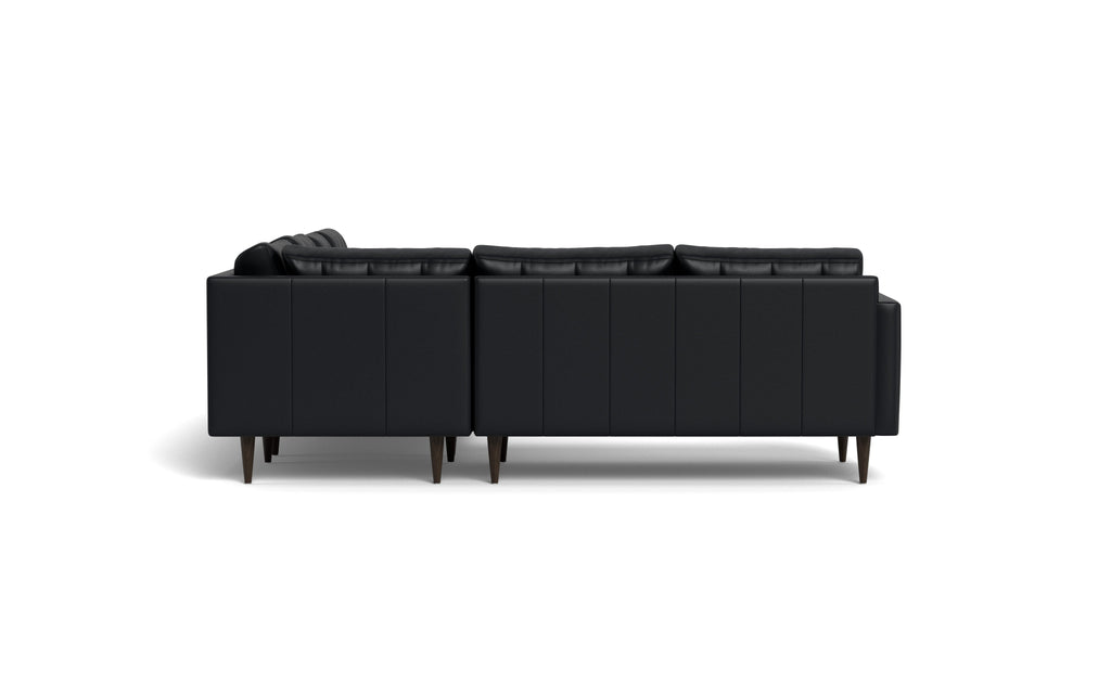 Oakley Leather Corner Sectional With Right Chaise