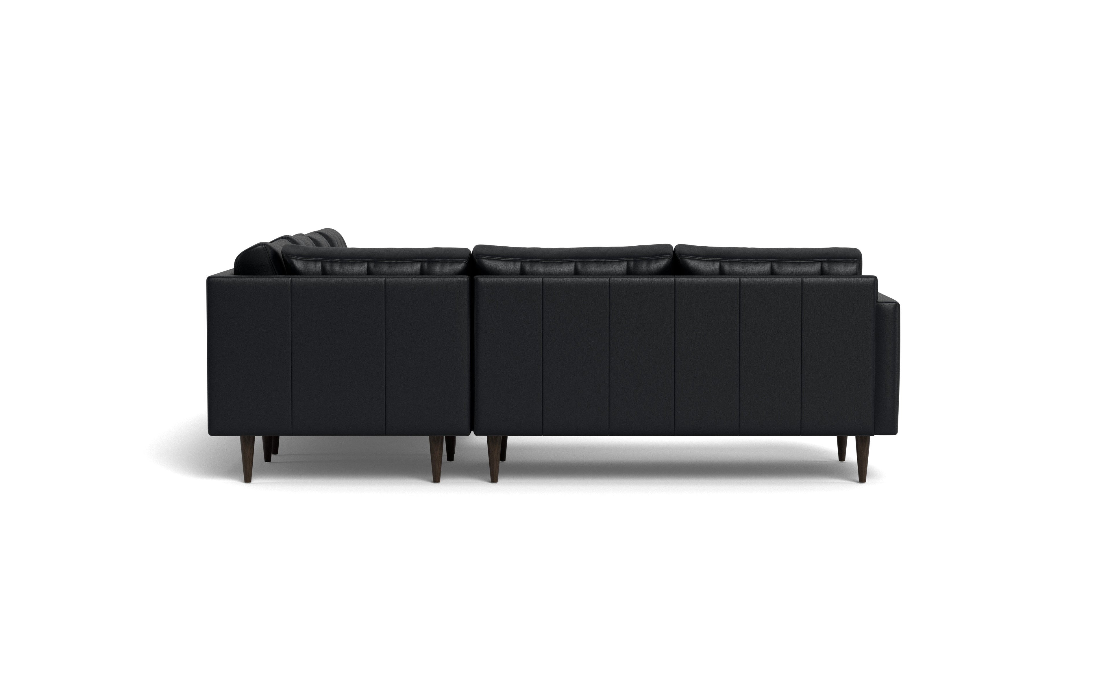 Oakley Leather Corner Sectional With Right Chaise