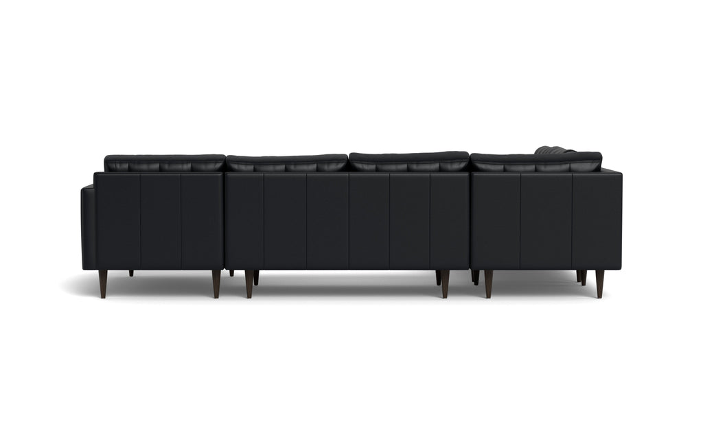 Oakley Leather Corner Sectional With Right Chaise