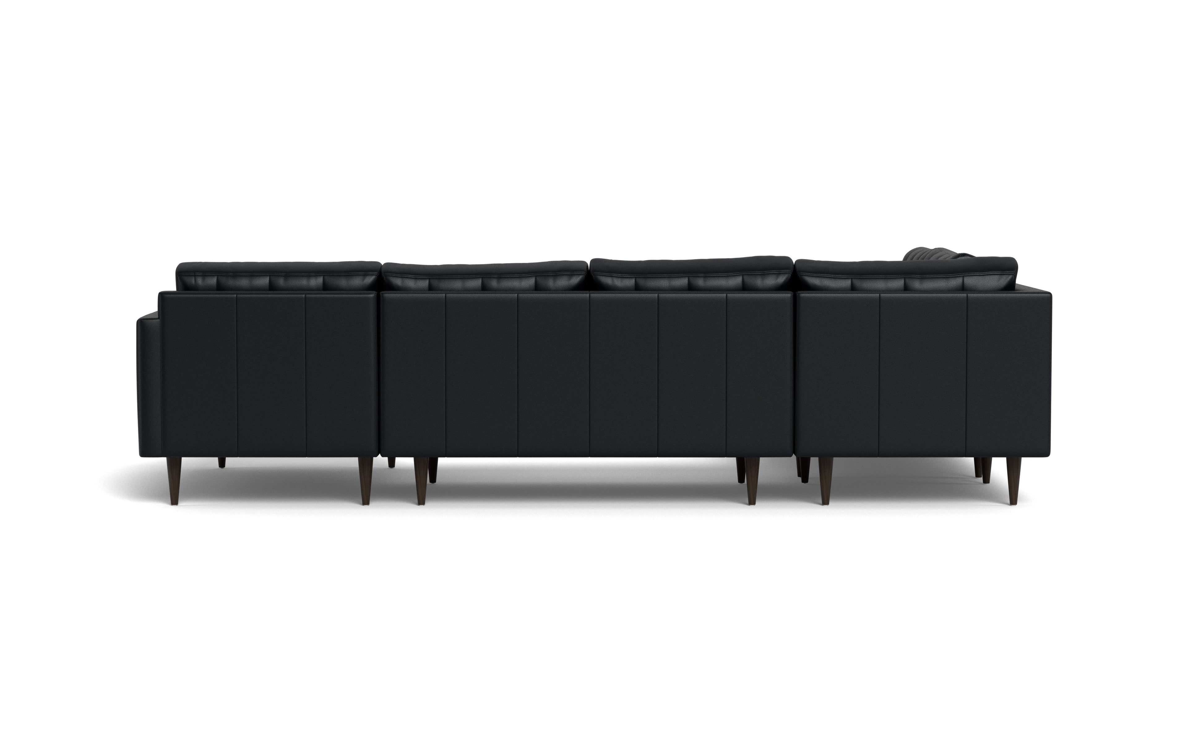 Oakley Leather Corner Sectional With Right Chaise