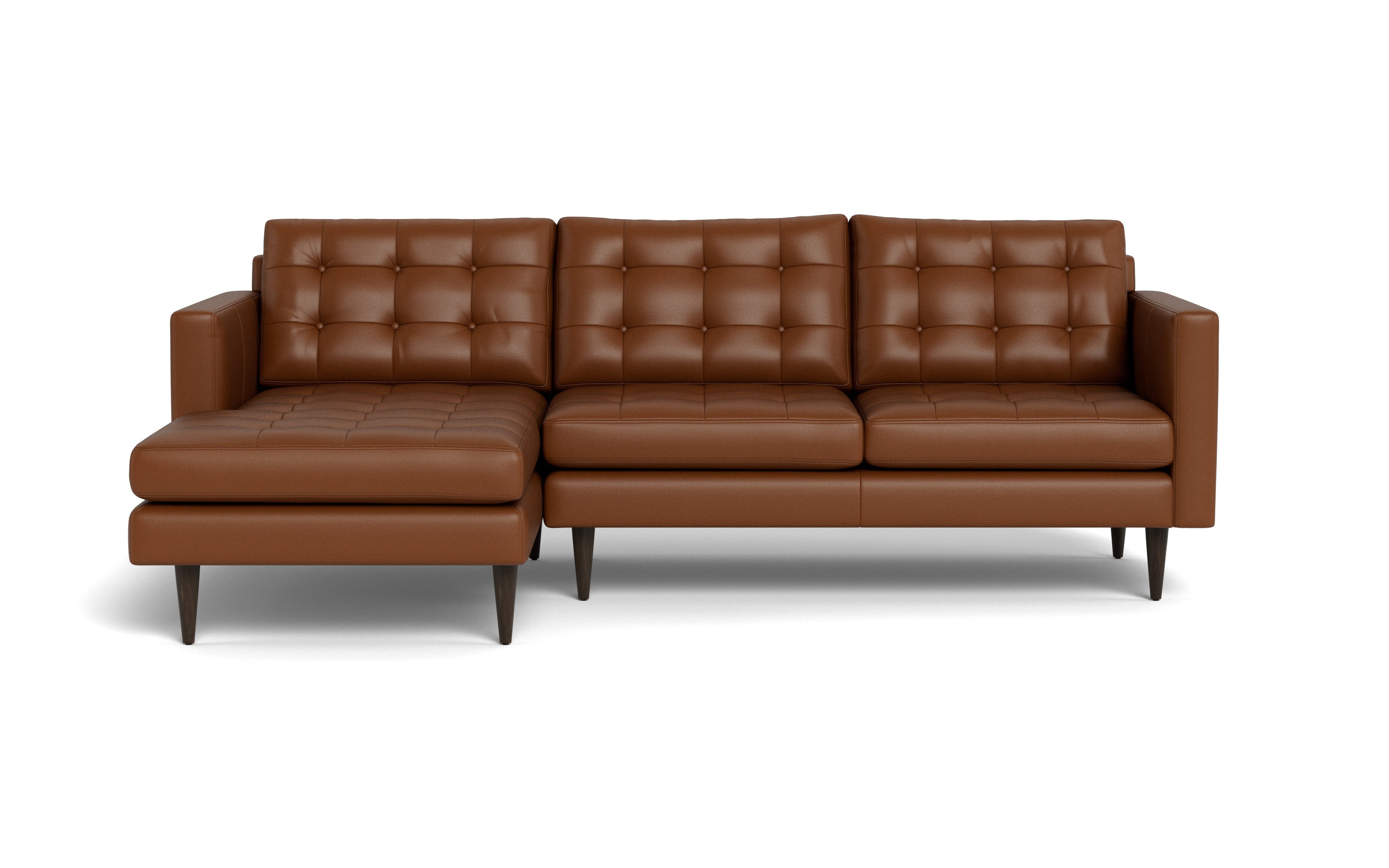 Oakley Leather Left Chaise Sectional