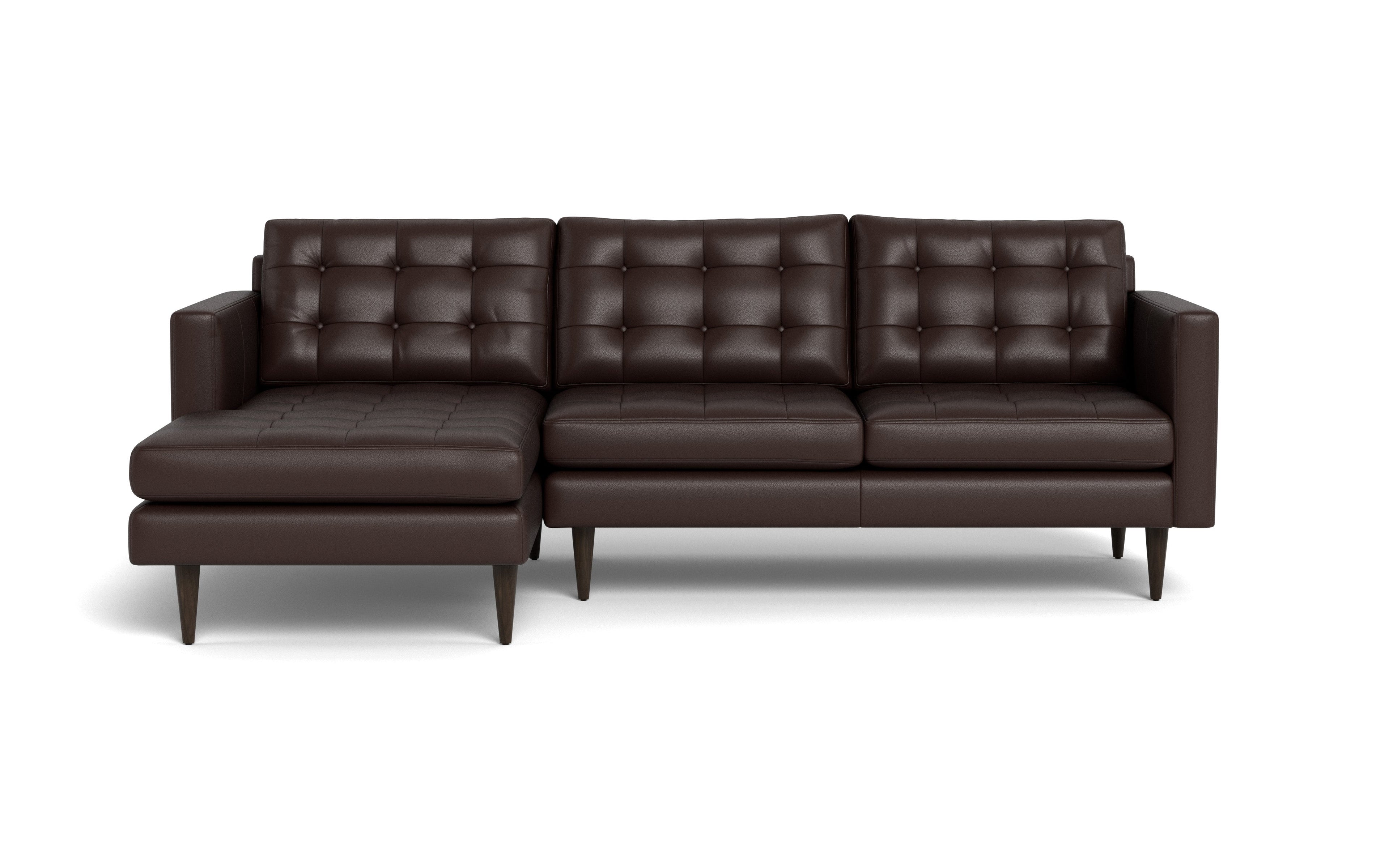 Oakley Leather Left Chaise Sectional