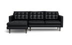 Oakley Leather Left Chaise Sectional